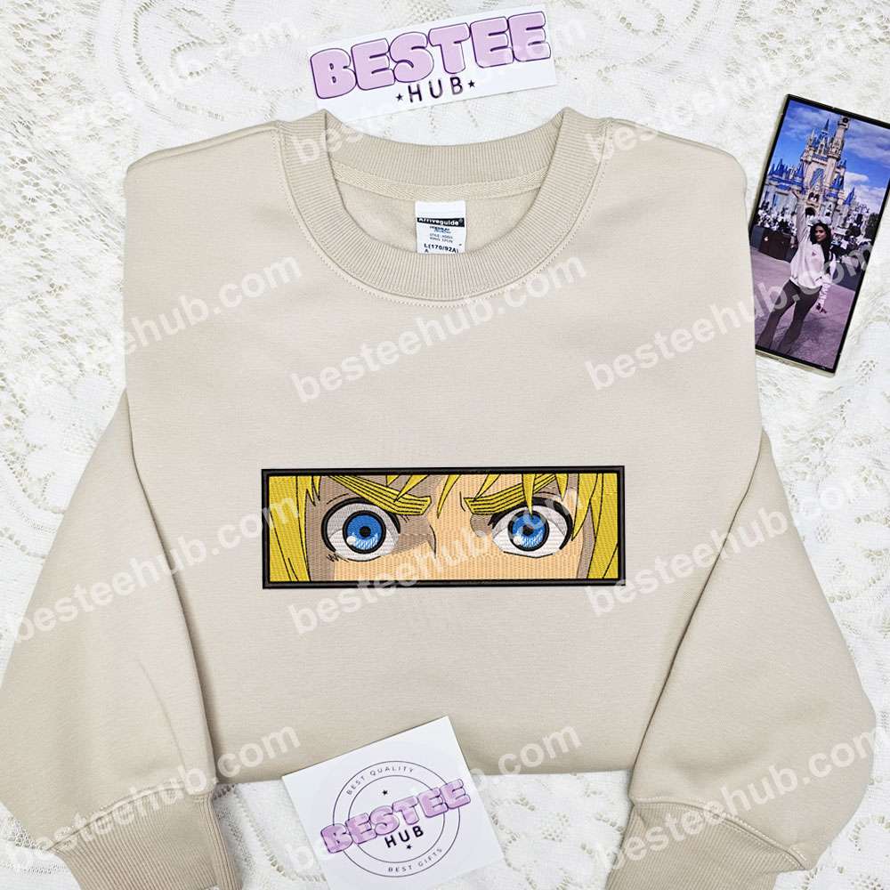 Armin Eyes Attack On Titan Anime Embroidered Shirt