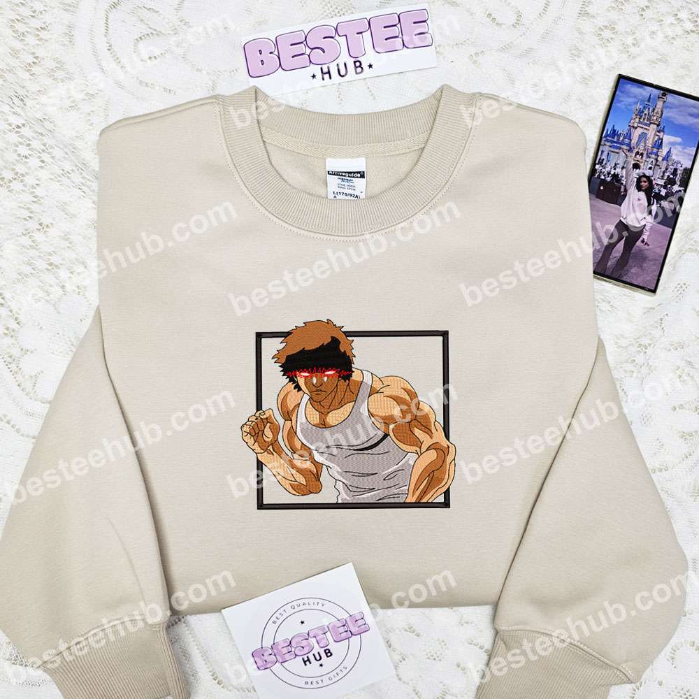 Baki Hanma Baki The Grappler Anime Embroidered Shirt