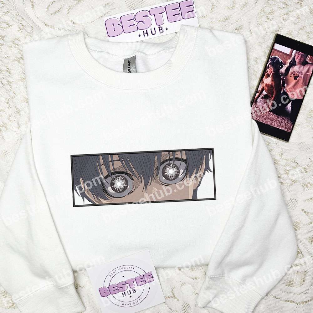 Isagi Eyes Blue Lock Anime Embroidered Shirt