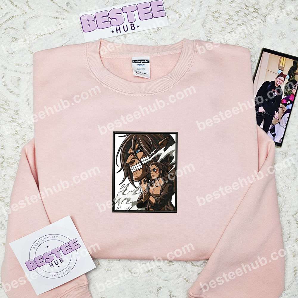 Eren Titan Attack On Titan Anime Embroidered Shirt