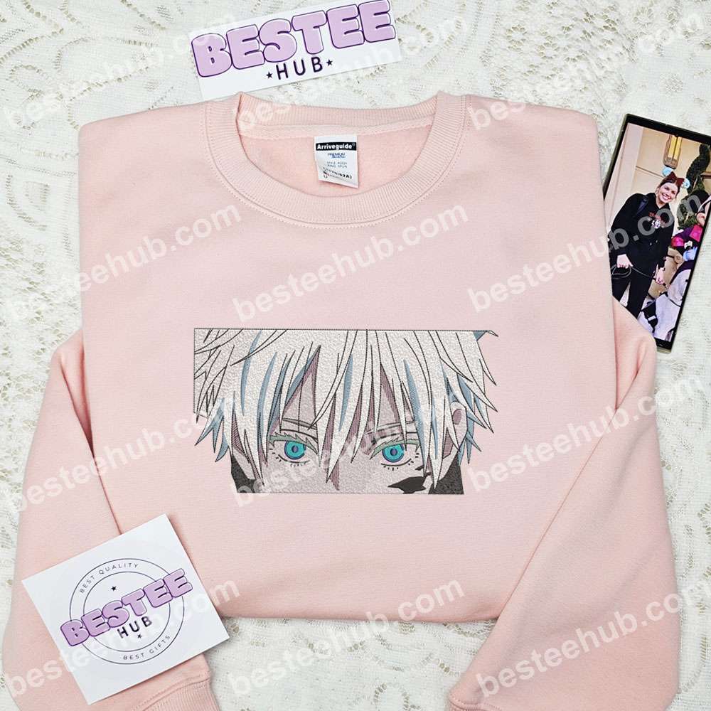 Gojo Eyes Jujutsu Kaisen Anime Embroidered Shirt
