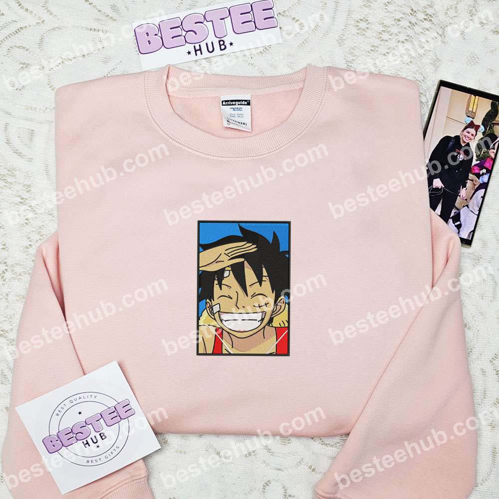 Monkey D Luffy One Piece Anime Embroidered Shirt 2