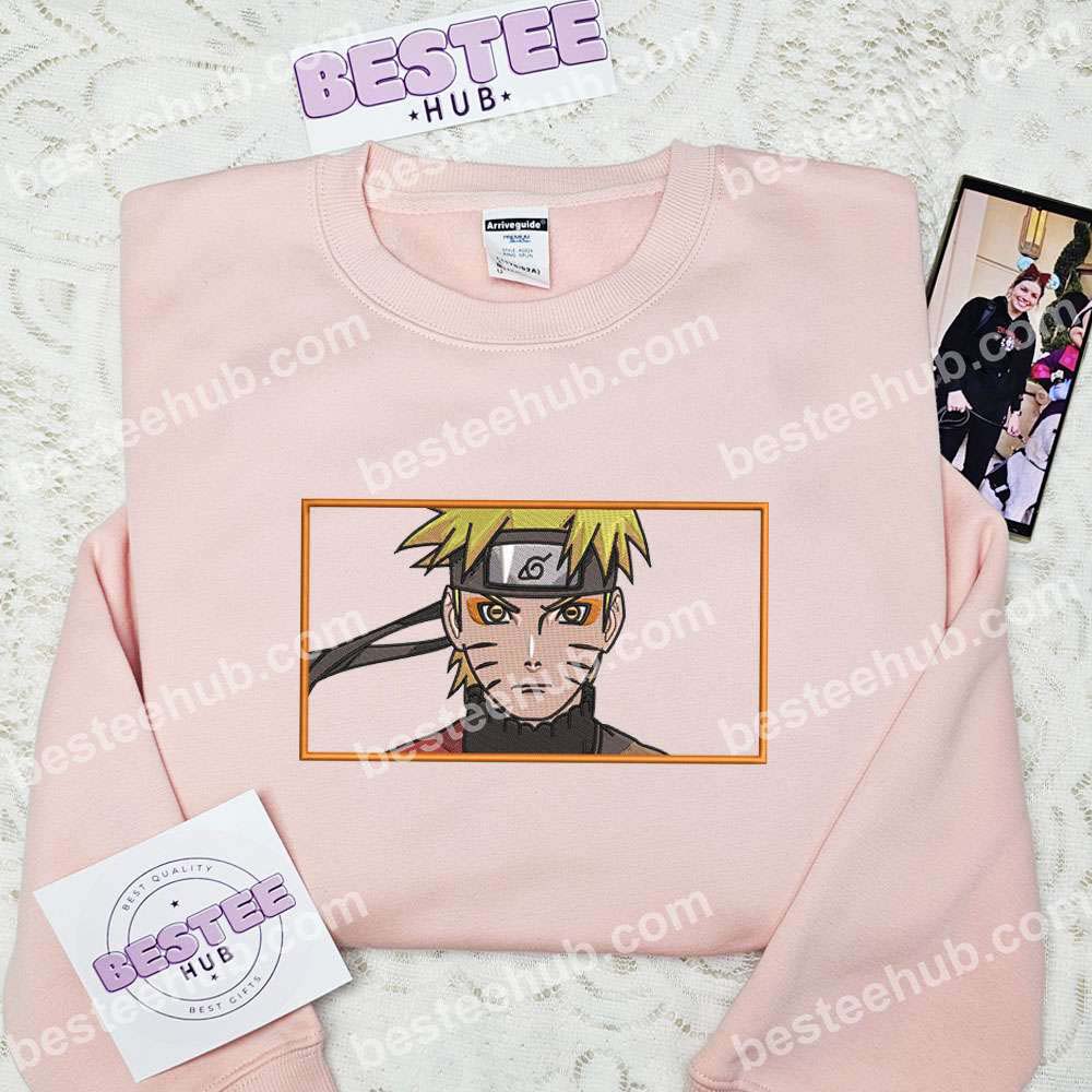 Naruto Portrait Anime Embroidered Shirt