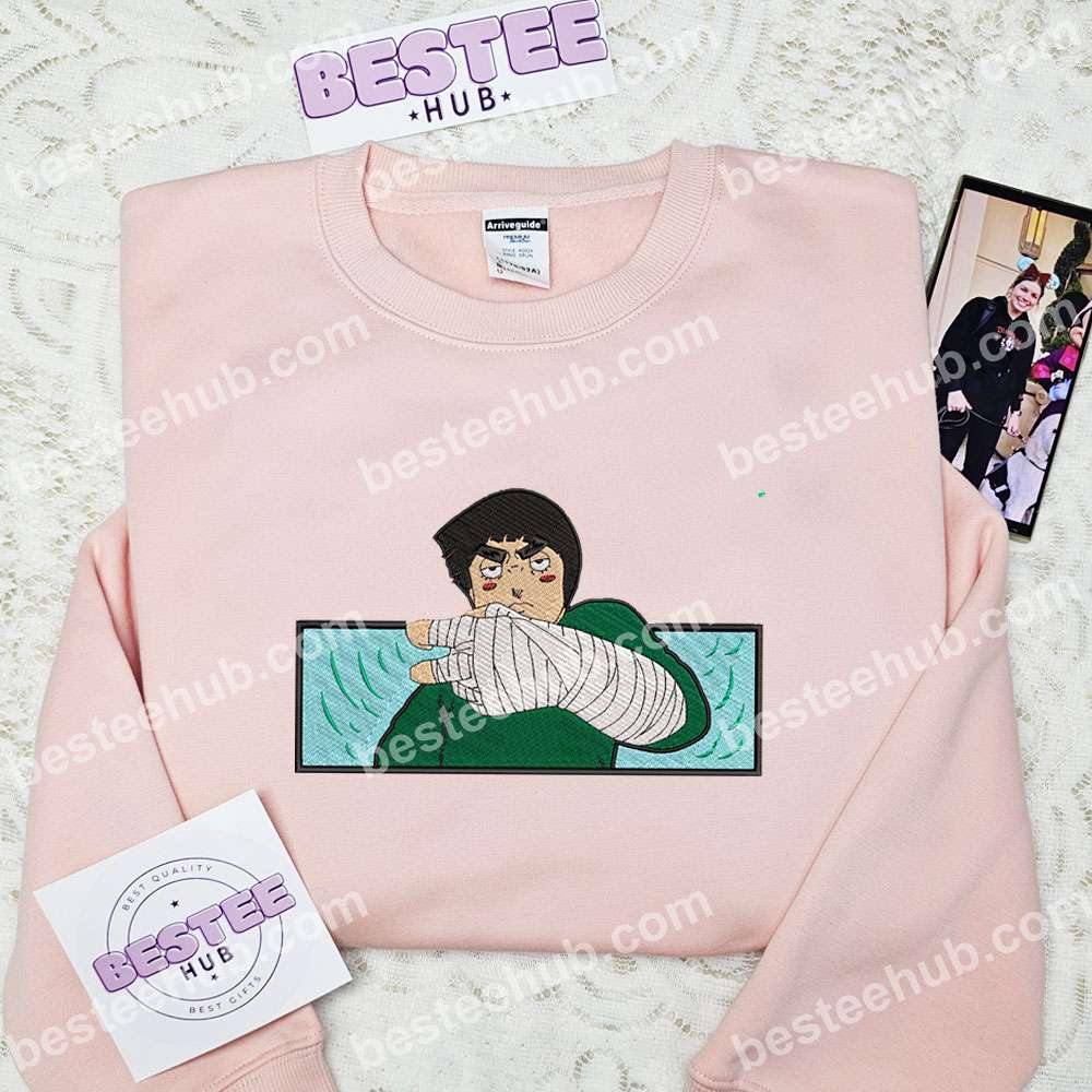 Rock Lee Naruto Anime Embroidered Shirt