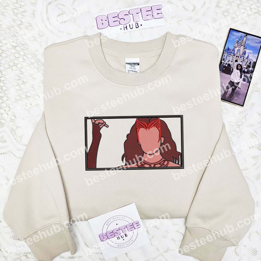 Scarlet Witch Wanda Maximoff Marvel Movie Embroidered Shirt