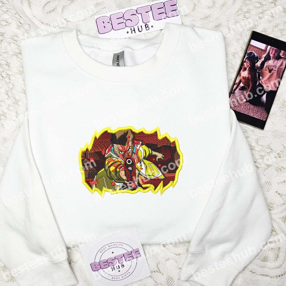 David Martinez Cyberpunk Anime Embroidered Shirt