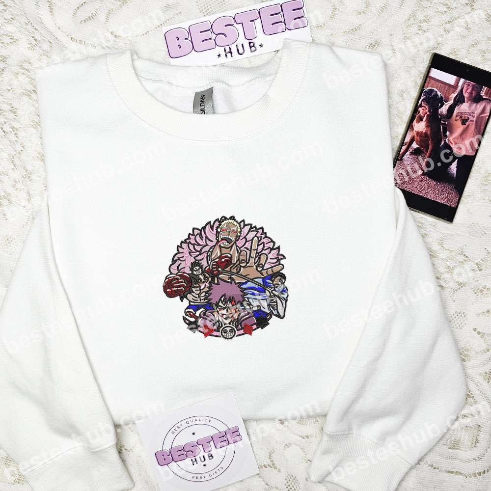 Donquixote Doflamingo Gang One Piece Anime Embroidered Shirt