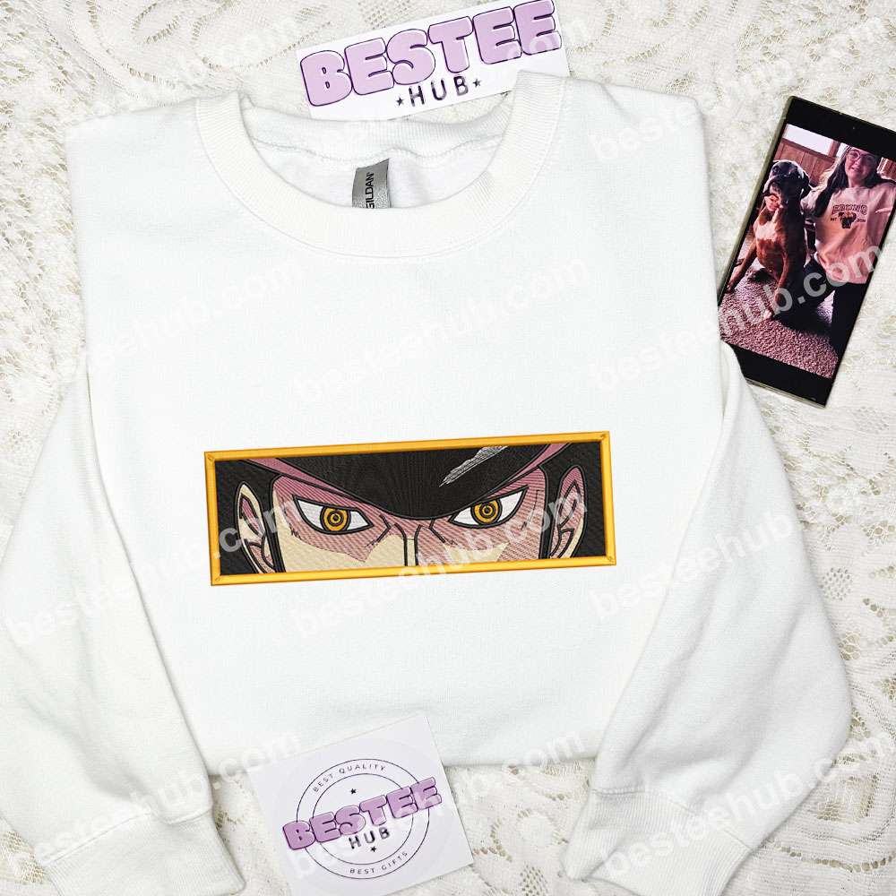 Dracule Mihawk Eyes One Piece Anime Embroidered Shirt