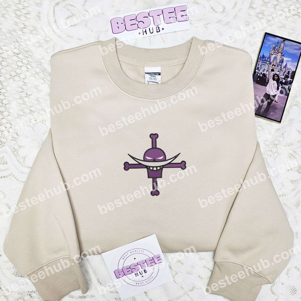 Gol D Roger Logo One Piece Anime Embroidered Shirt
