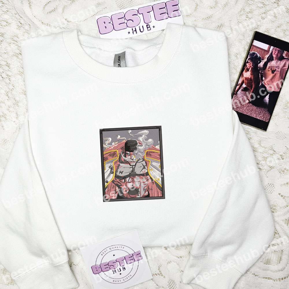 Gol D Roger One Piece Anime Embroidered Shirt