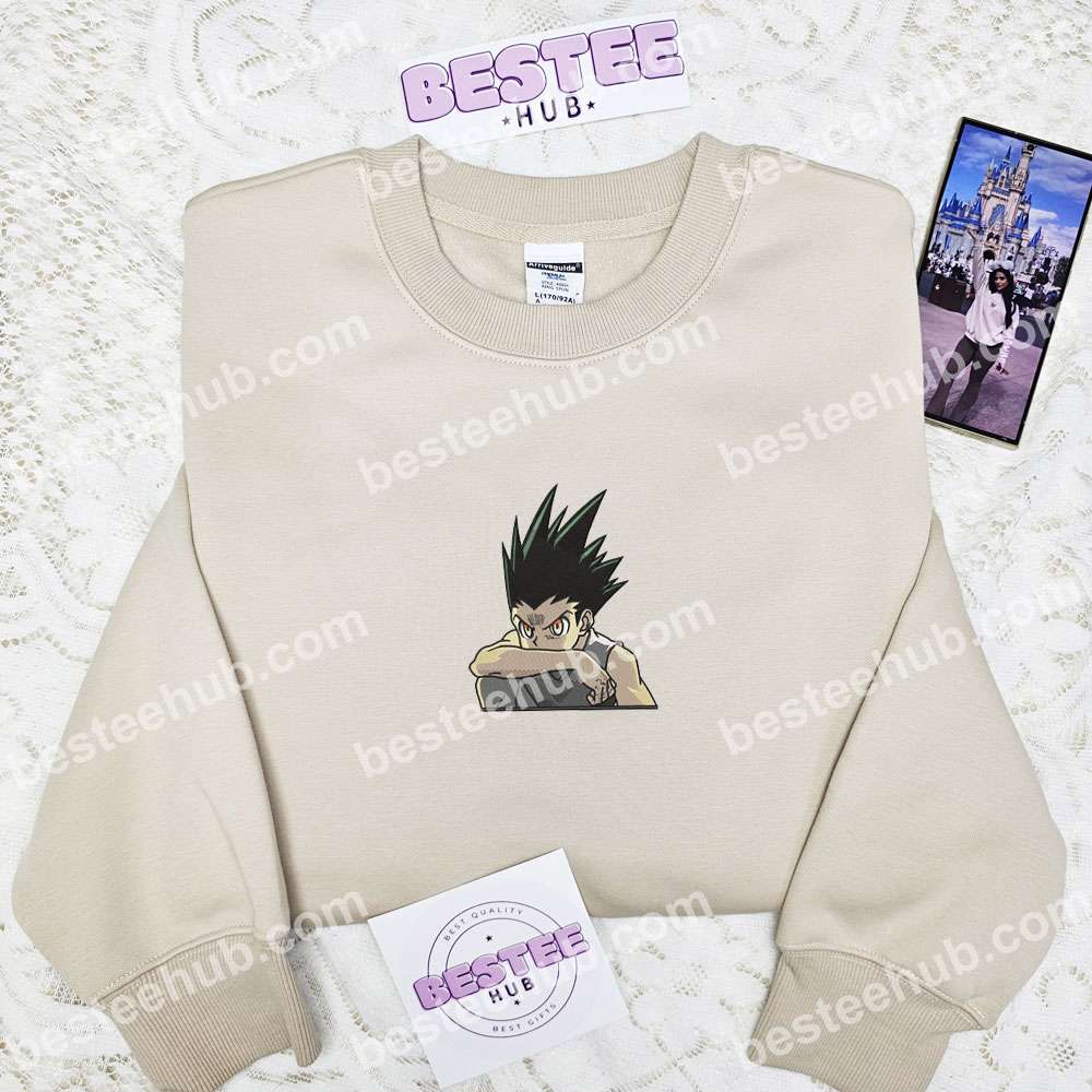 Gon Freecs Hunter x Hunter Anime Embroidered Shirt