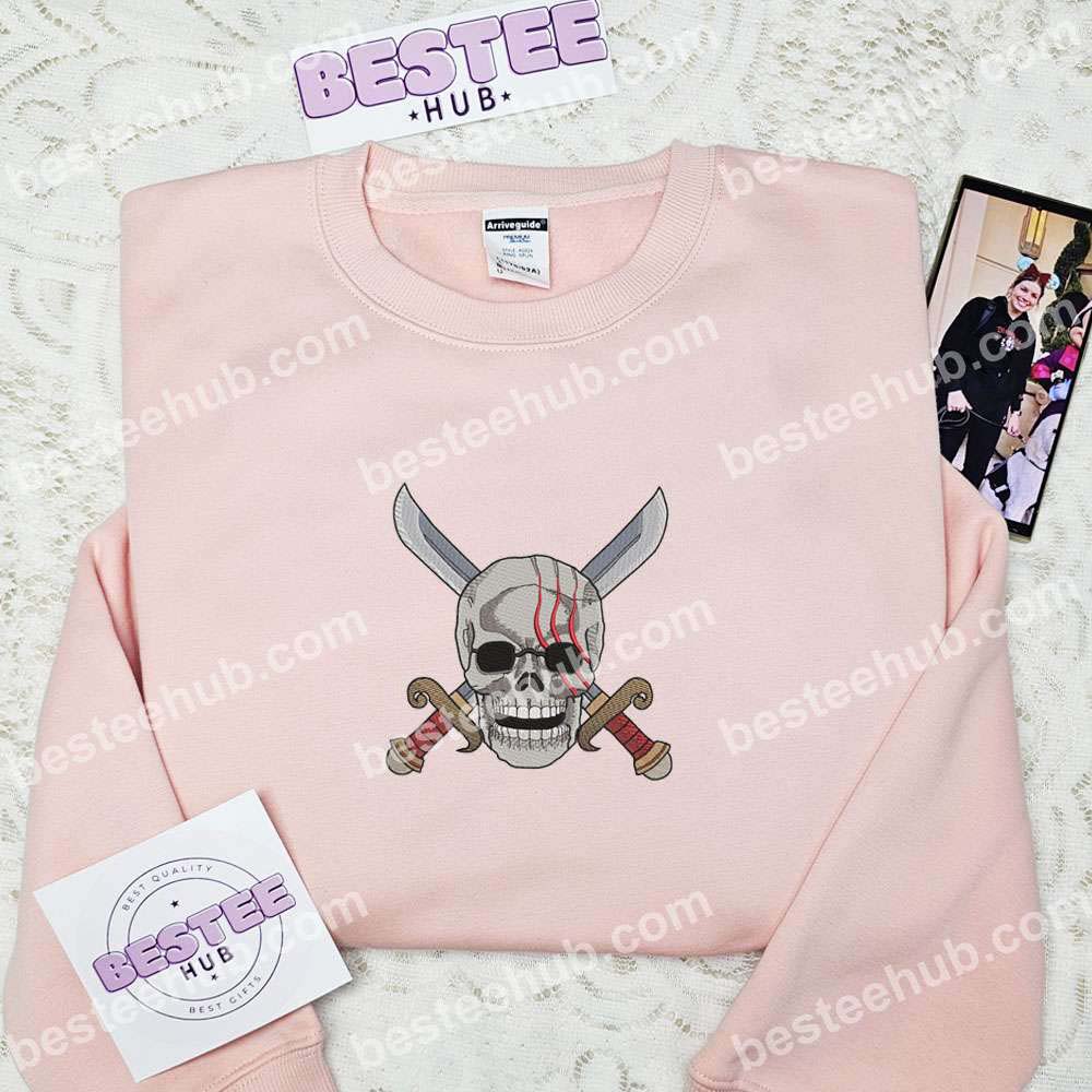 Shanks Jolly Roger One Piece Anime Embroidered Shirt
