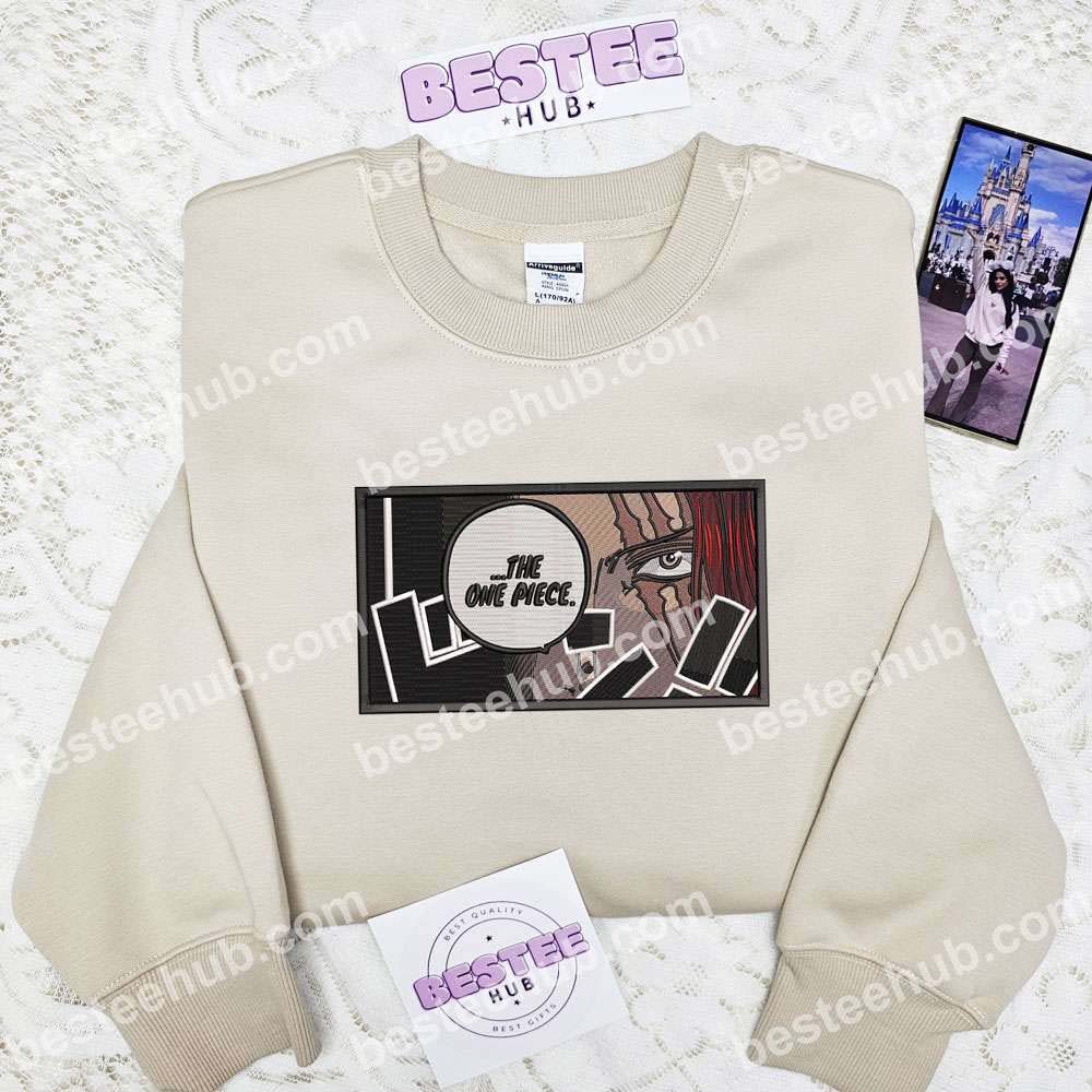 Shanks One Piece Anime Embroidered Shirt 2
