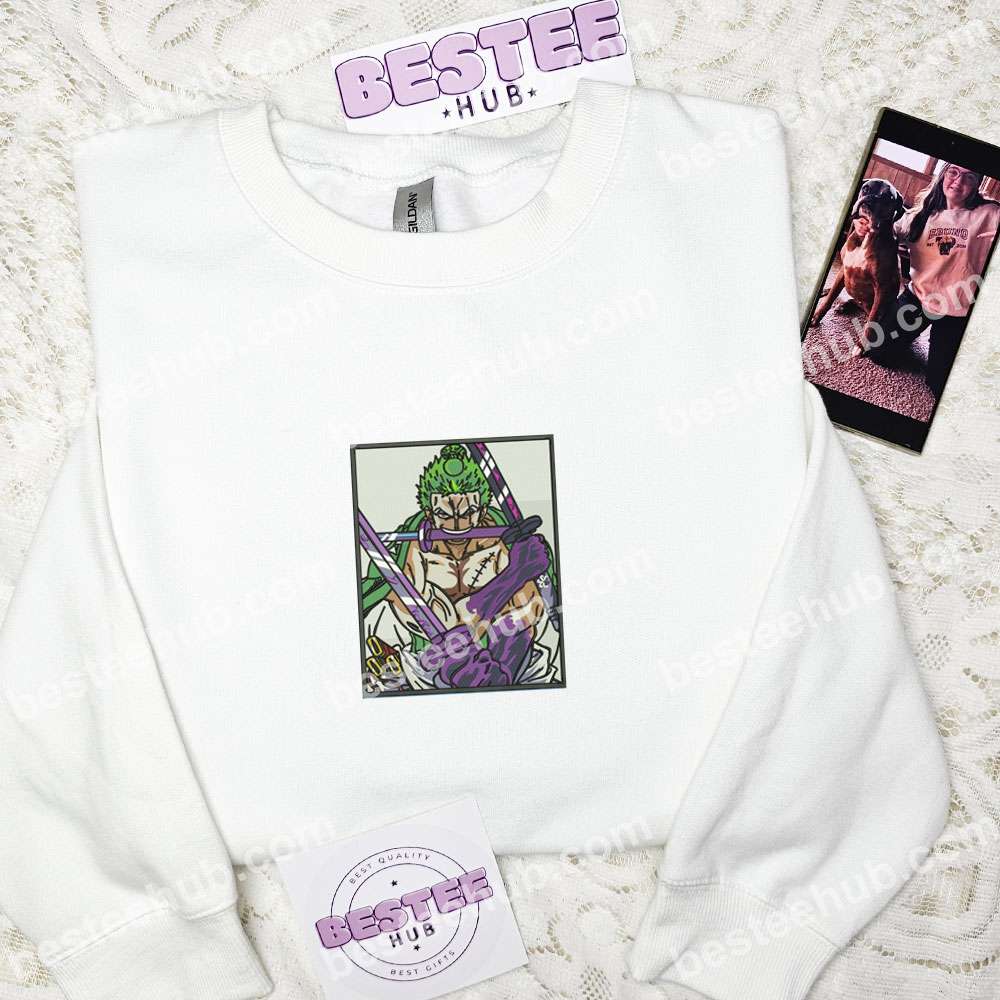 Zoro One Piece Anime Embroidered Shirt
