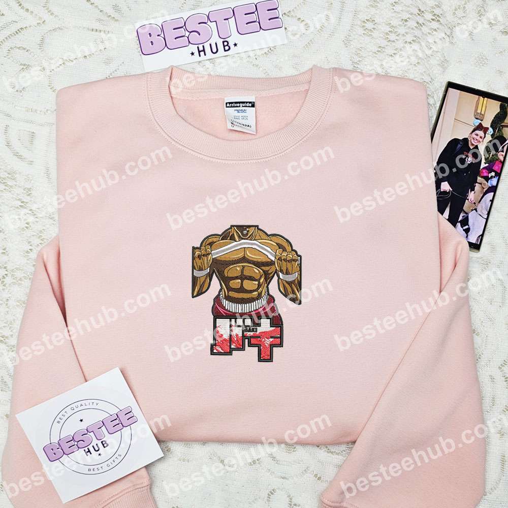 Baki Body Baki The Grappler Anime Embroidered Shirt