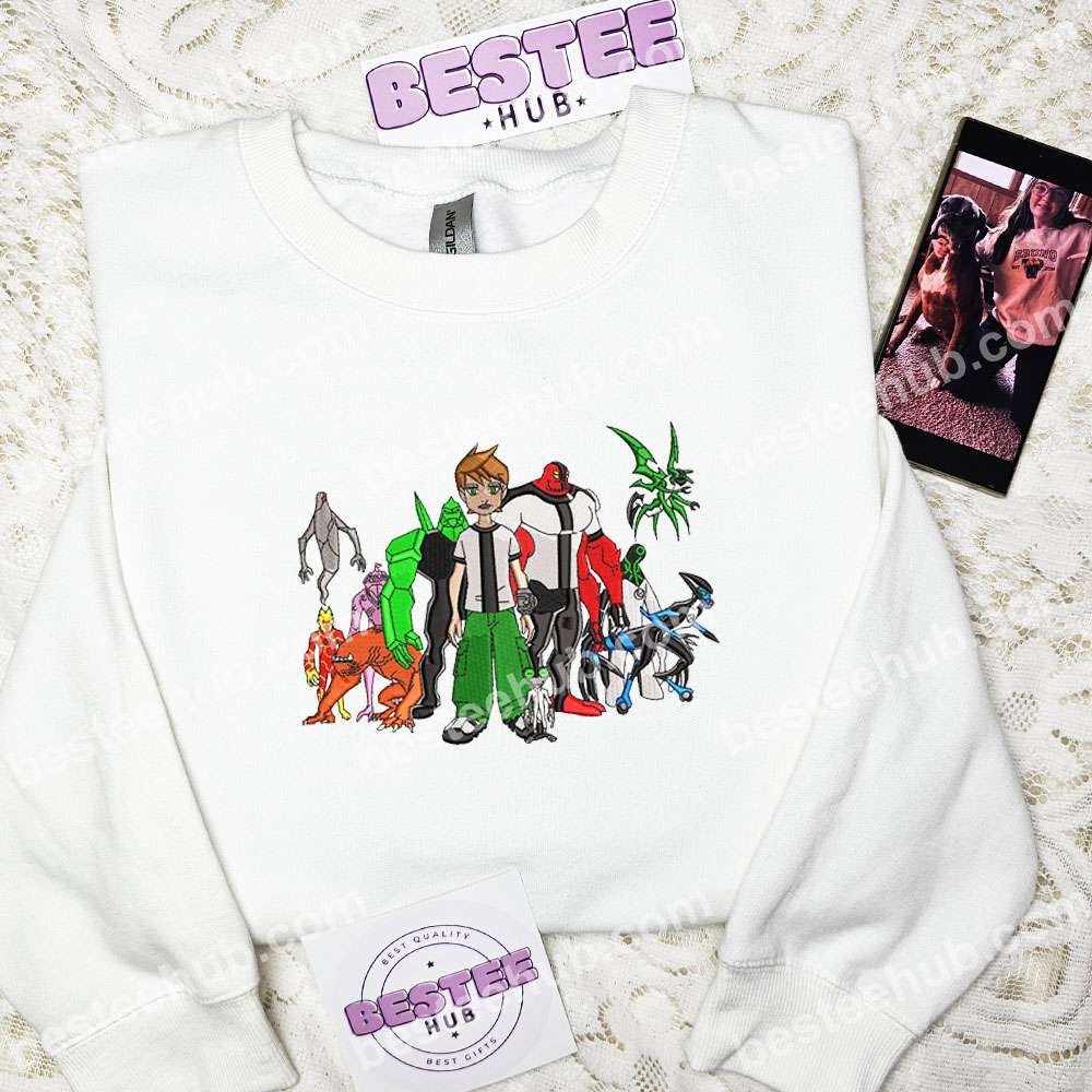 Ben 10 Characters Cartoon Embroidered Shirt