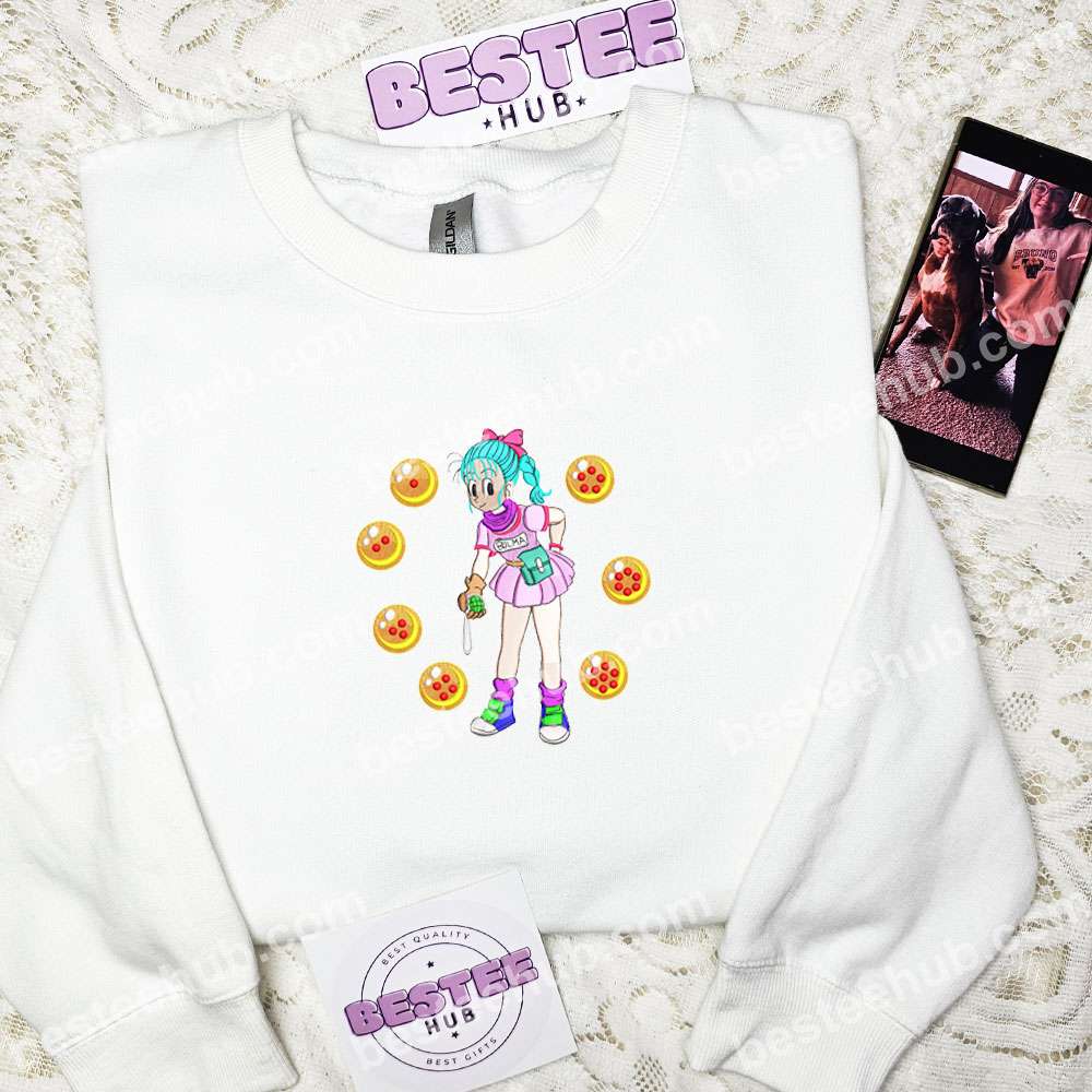 Bulma Dragon Ball Anime Embroidered Shirt