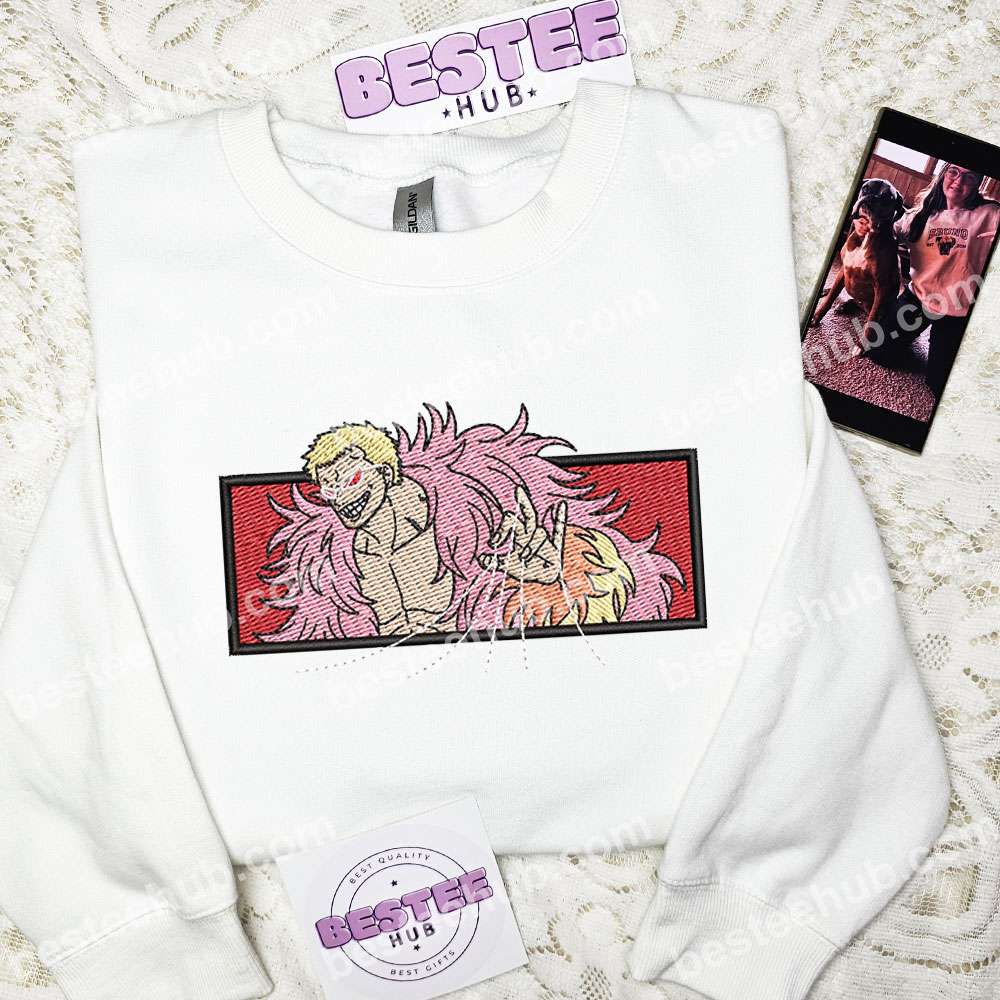Donquixote Doflamingo One Piece Anime Embroidered Shirt
