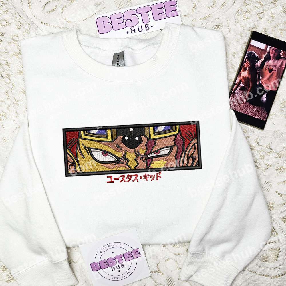 Eustass Kid Eyes One Piece Anime Embroidered Shirt