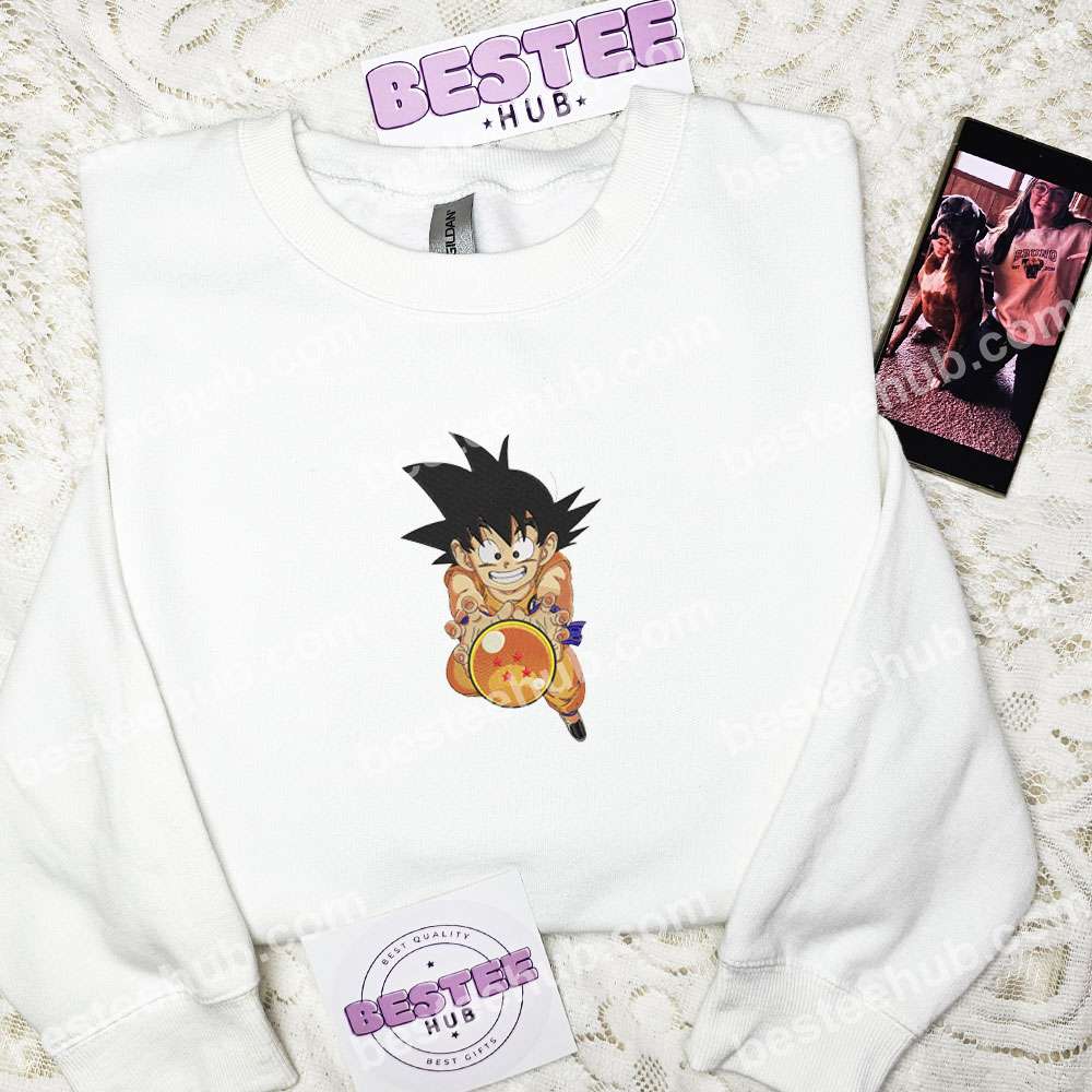 Goku Dragon Ball Anime Embroidered Shirt