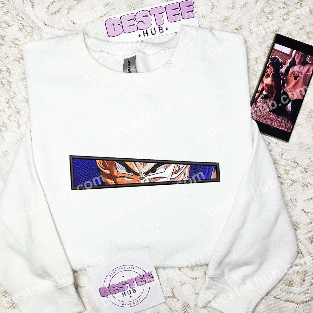 Goku Eyes Dragon Ball Anime Embroidered Shirt 3