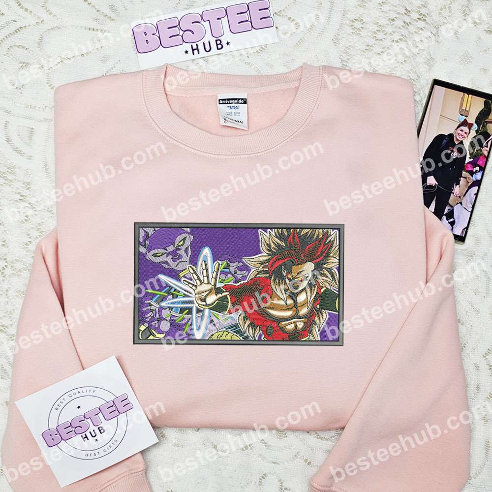 Goku Super Saiyan 4 Dragon Ball Anime Embroidered Shirt