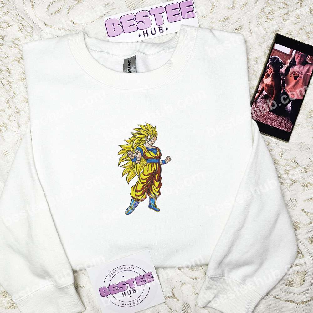 Goku Super Saiyan Dragon Ball Anime Embroidered Shirt 4