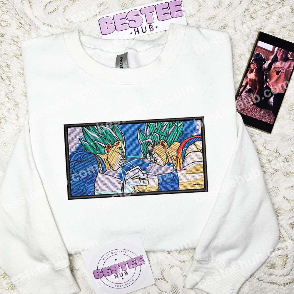 Goku Vs Vegeta Dragon Ball Anime Embroidered Shirt