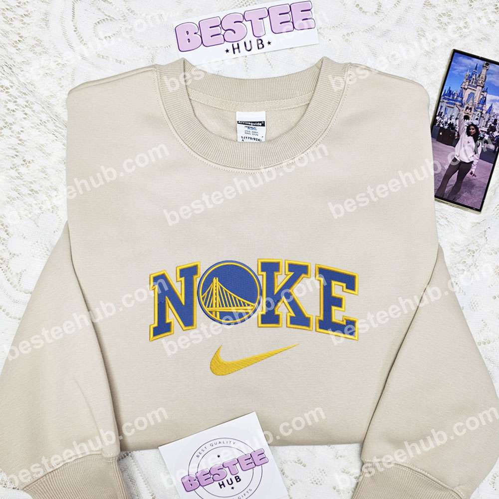 Golden State Warriors Embroidered Shirt, NBA Embroidered Hoodie, Sports Embroidered Sweatshirt
