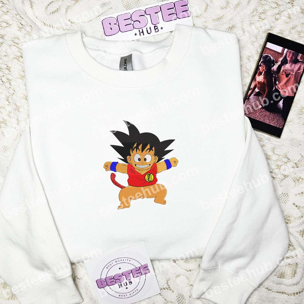 Little Goku Dragon Ball Anime Embroidered Shirt
