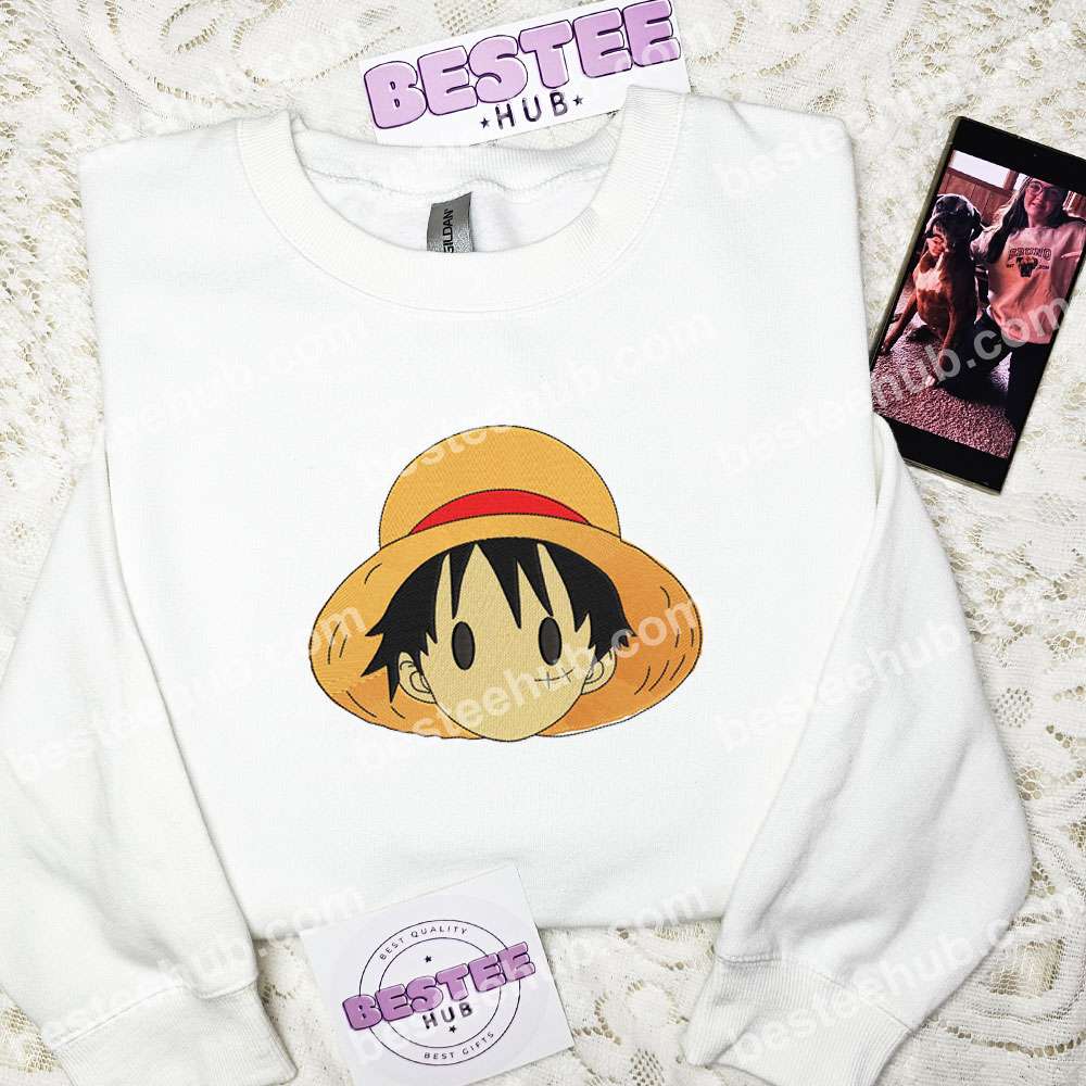 Luffy Cute One Piece Anime Embroidered Shirt