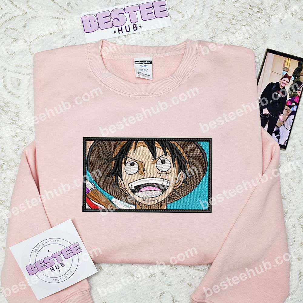 Luffy One Piece Anime Embroidered Shirt