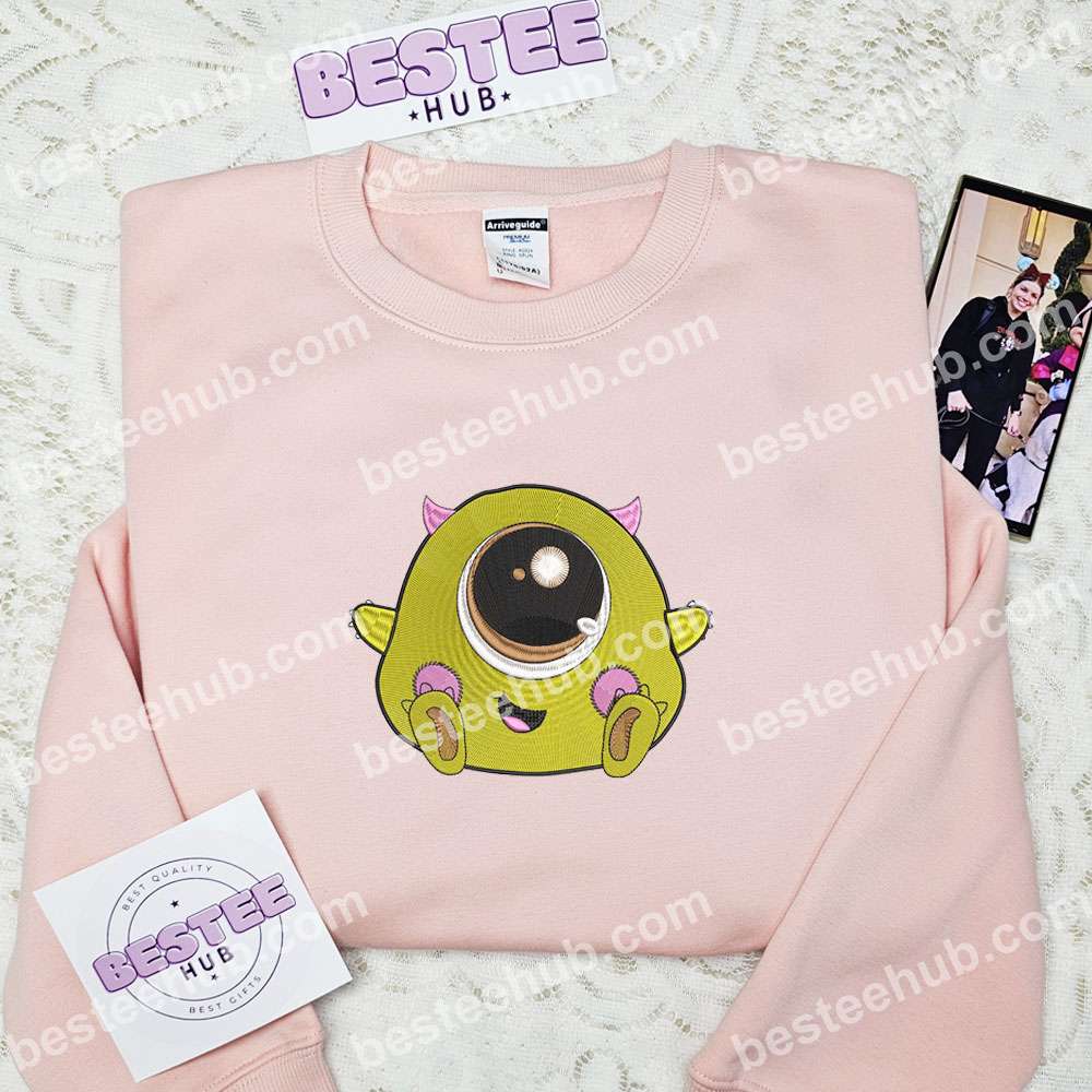 Mike Wazowski Baby Monsters Inc Disney Characters Embroidered Shirt