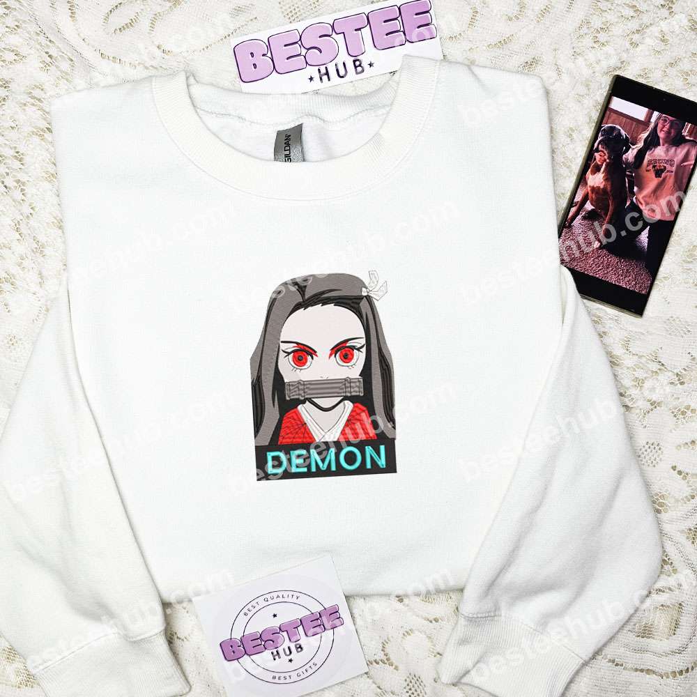 Nezuko Kamado Demon Slayer Anime Embroidered Shirt