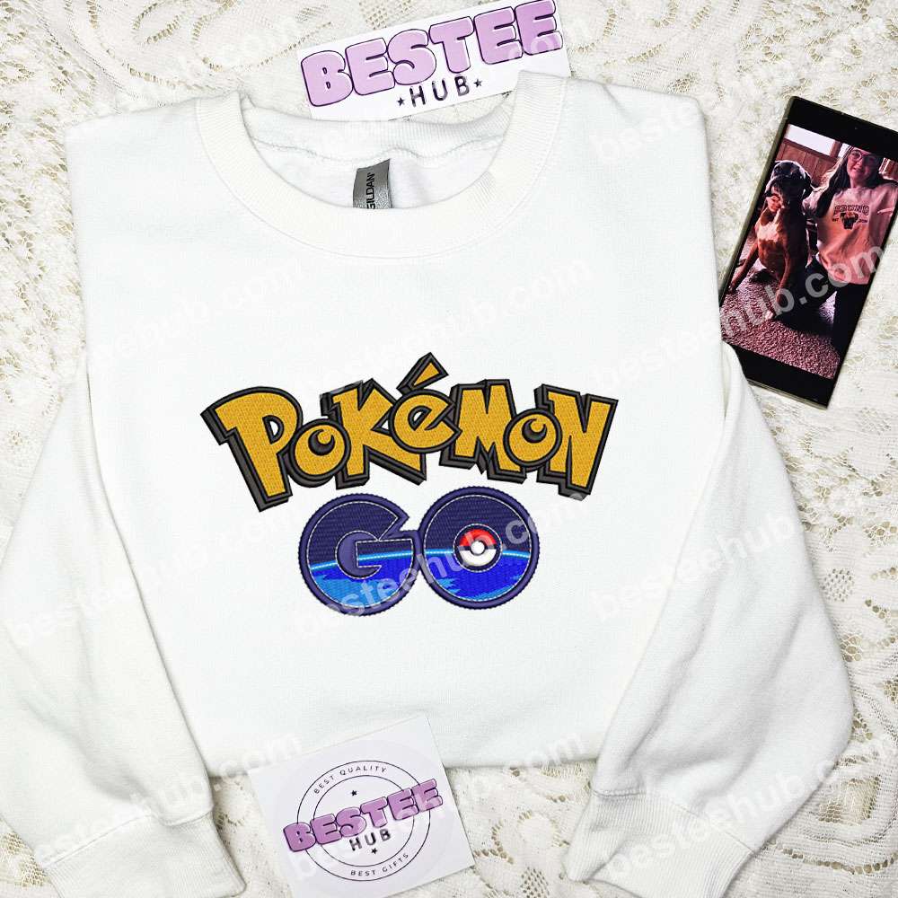 Pokemon Go Anime Video Game Characters Embroidered Shirt