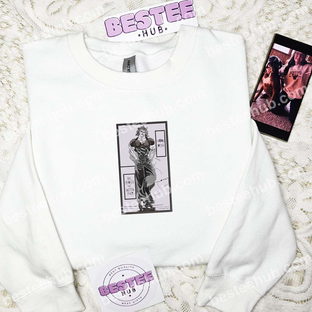 Yujiro Hanma Baki The Grappler Anime Embroidered Shirt 2
