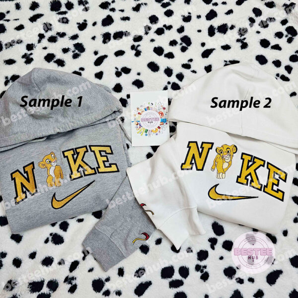 simba and nala disney character embroidered couples shirts 3 vhfk4
