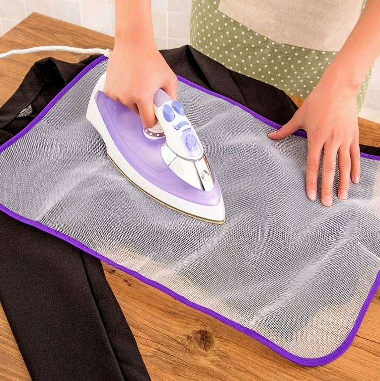 t86 (1) Always using a pressing cloth when ironing embroidered clothes.
