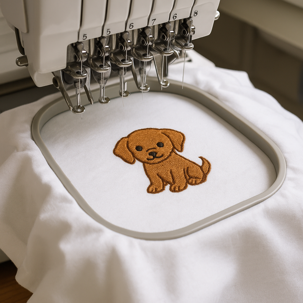 Embroidery has the compatibility with various garment types.