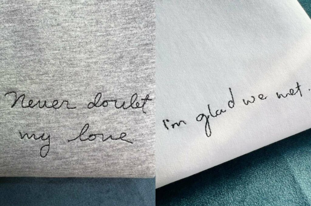 dgyfrdy (1) Custom Handwriting or Signature Embroidery: The Personal Touch