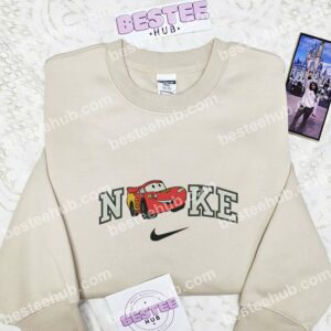 Lightning McQueen Embroidered Shirt, Pixar Cars Embroidered Hoodie, Disney Characters Embroidered Sweatshirt (3)