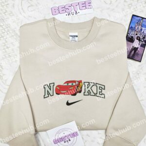 Lightning McQueen Embroidered Shirt, Pixar Cars Embroidered Hoodie, Disney Characters Embroidered Sweatshirt (2)