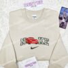 Lightning McQueen Embroidered Shirt, Pixar Cars Embroidered Hoodie, Disney Characters Embroidered Sweatshirt (1)