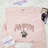Jason Voorhees Chibi Embroidered Shirt, Horror Movie Embroidered Hoodie, Halloween Embroidered Sweatshirt (3)