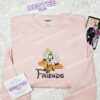 Goofy Dog Friends Embroidered Shirt, Disney Characters Embroidered Hoodie, Cartoon Embroidered Sweatshirt (2)