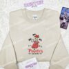Daisy Duck Pirate Life Embroidered Shirt, Disney Characters Embroidered Hoodie, Cartoon Embroidered Sweatshirt (2)