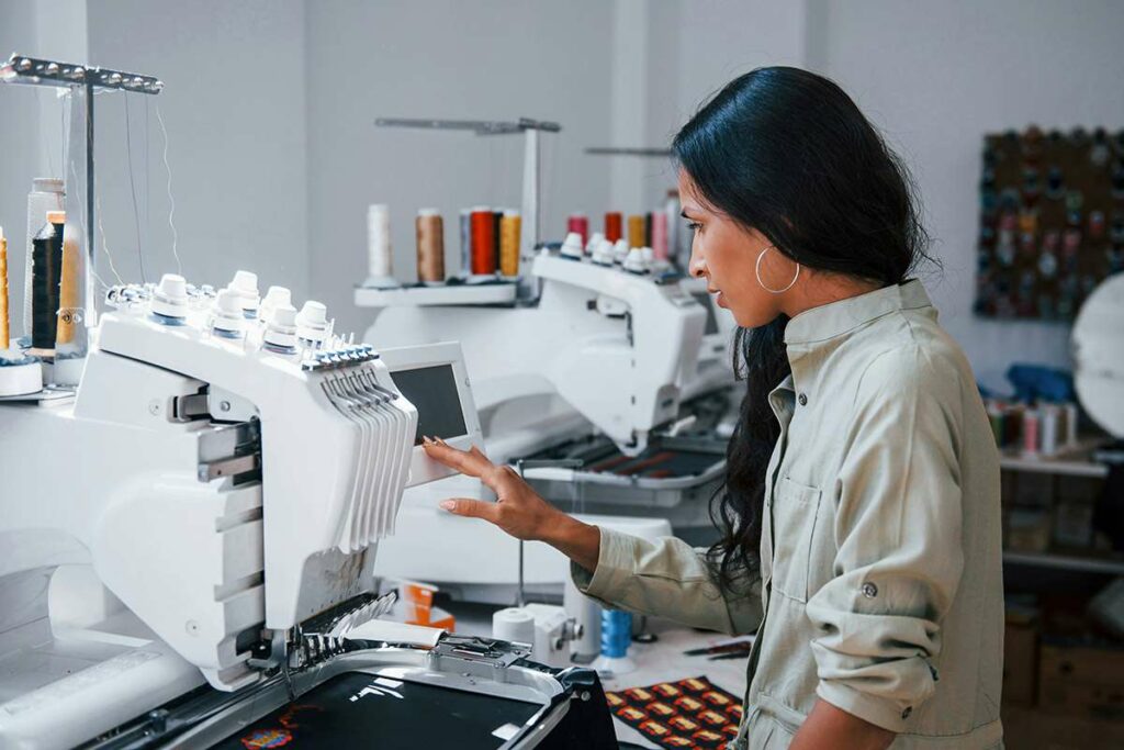 Entry-level embroidery machine are not built for commercial work