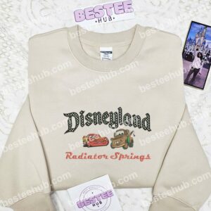 Disneyland Cars Embroidered Shirt, Pixar Cars Embroidered Hoodie, Disney Characters Embroidered Sweatshirt (2)