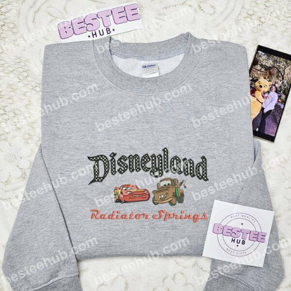 Disneyland Cars Embroidered Shirt, Pixar Cars Embroidered Hoodie, Disney Characters Embroidered Sweatshirt (3)