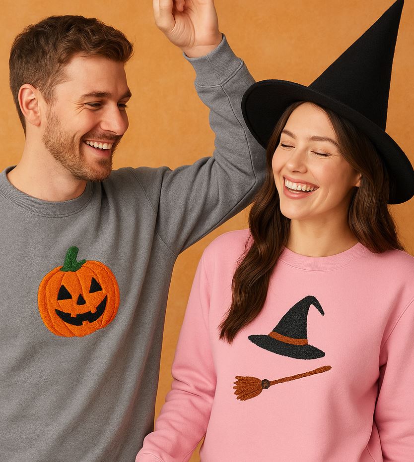 Halloween matching shirts instantly solve many of these problems.